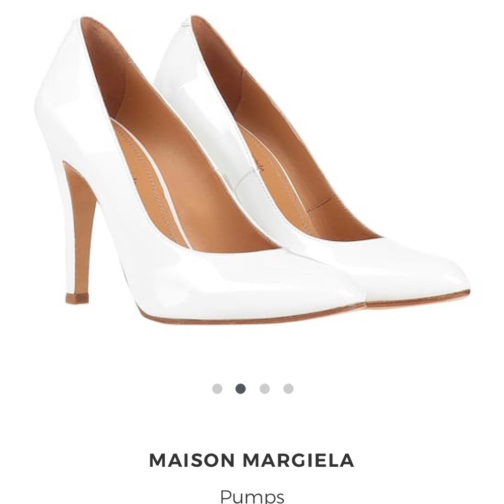 Classic white pumps